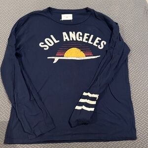 Gently used Sol Angeles Sz L men’s long sleeve navy cotton Tee